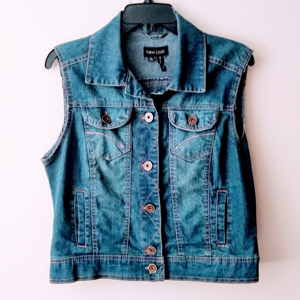 Stretch Jean Vest by New Look